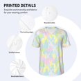 thumbnail image 5 of Rocae Color Rabbit for Breathable Men's Baseball T-Shirt Fashionable Casual Baseball Jersey, Moisture-wicking Sportswear XX-Large, 5 of 9