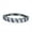 Black, variant on Simulated Cubic Zirconia Size-5 Half Eternity Rope Ring Wedding Engagement Band Baguette Shape 925 Sterling Silver