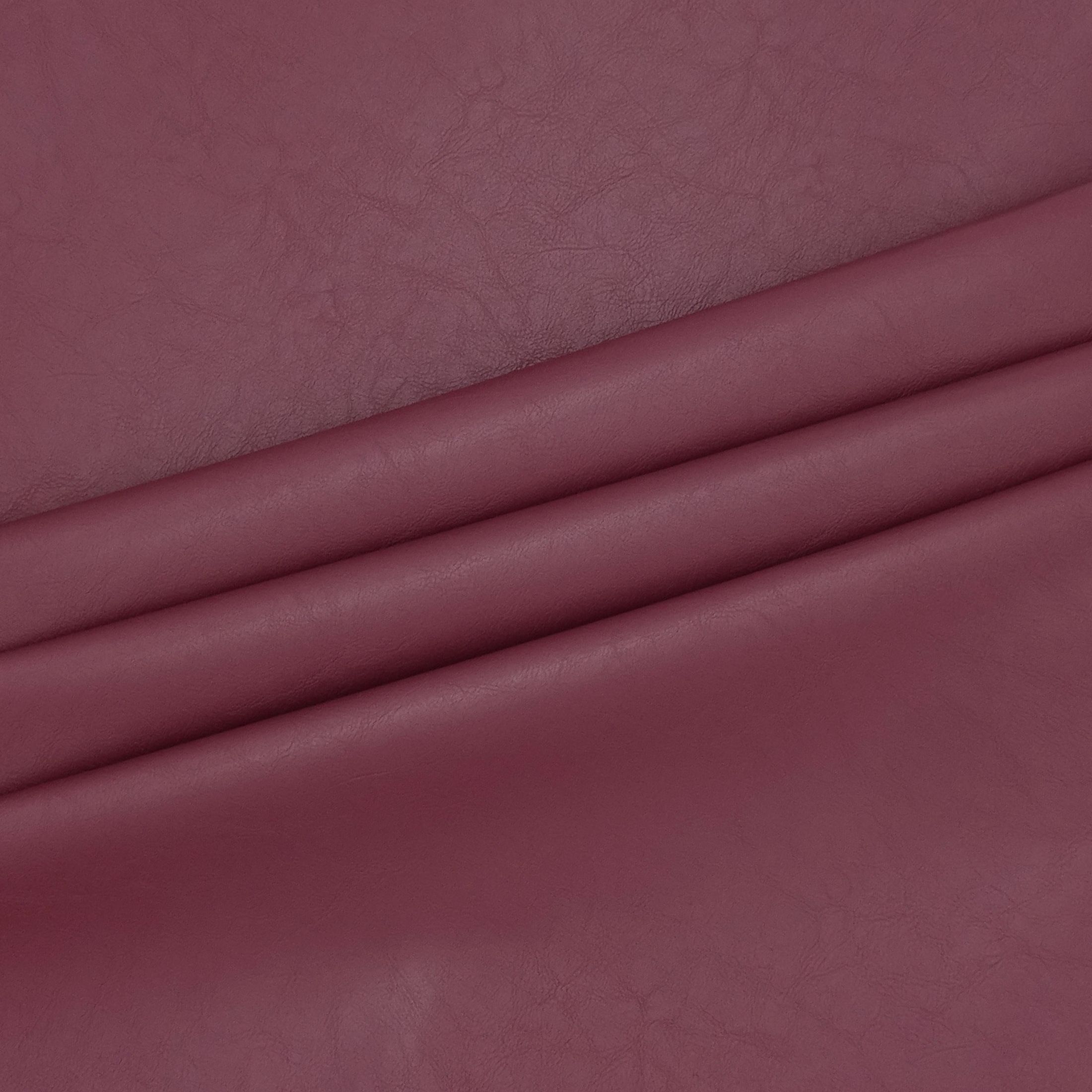 Waverly Inspirations By-the-Yard Solid Faux Leather Fabric, Burgundy, 60” Wide for Crafts & DIY Projects