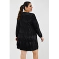 thumbnail image 3 of Vestido de satén Roman Fashion Tallas Extras 1250 Negro 36, 3 of 7