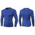 thumbnail image 3 of Mgmyaa Men's High Elastic Compression Shirt Long Sleeve Performance Top for Sports Running and Athletic Activities, 3 of 6