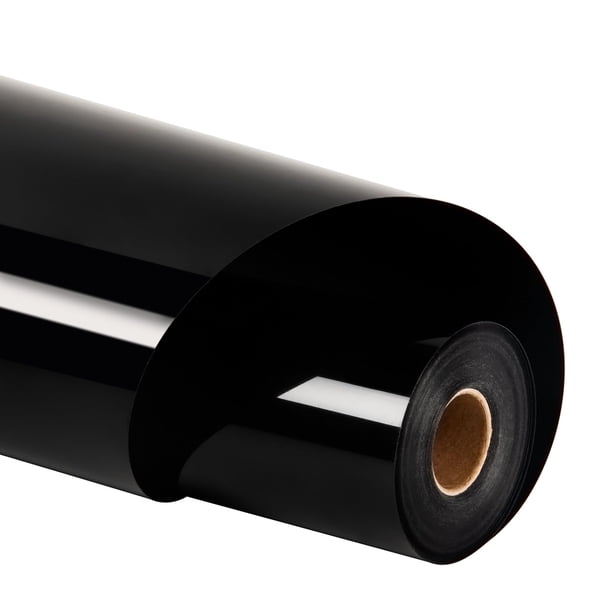 Rollo de vinilo de transferencia de calor HTVRONT negro de 12 x 30 pies para camisas