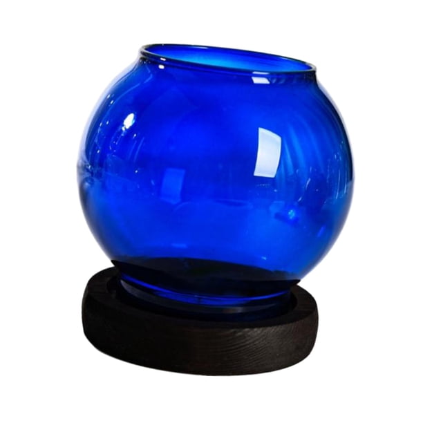 Candelabro de cristal, centro de mesa con luz de velas segura, decoración para el hogar, mesa, Festival, comedor, banquete Azul