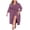 Purple Red, variant on Zeagoo Women Kimono Style Bathrobe Long Knit Lightweight Soft Sleepwear V Neck Comfortable Casual Loungewear