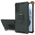 thumbnail image 3 of For Apple iPhone 13 Pro Max /6.7" Shock-Proof Case with Magnetic Car Mount Kickstand Ring Holder Texture Hybrid Dual Layer Phone Case Cover by Xpression [Green], 3 of 8