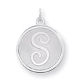 thumbnail image 1 of 925 Sterling Silver Dainty Letter S Initial Name Monogram Necklace Charm Pendant, 1 of 6