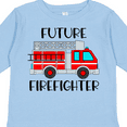 thumbnail image 4 of Inktastic Future Firefighter Red Fire Truck Engine Boys or Girls Long Sleeve Toddler T-Shirt, 4 of 5