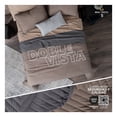 thumbnail image 2 of Edredón Ligero Real Textil + 2 Fundas de Almohada, Juego de Colcha King Size, Color Gris Oscuro/Cafe, 2 of 7