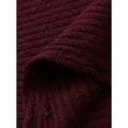 thumbnail image 4 of Innerwin Pull d'Hiver Chaud pour Femmes, Décontracté, Couleur Unie, Thermique, Rouge Vin m, 4 of 6