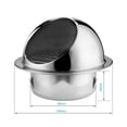 thumbnail image 4 of 4X 304 Stainless Steel Round Grille Ventilation Cover Wall Vent Outlet 4 Inch, 4 of 5