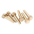 thumbnail image 1 of STARTIST 6 Pieces Guitar Bridge Pins Durable Professional Golden Guitar Strings Nails, 1 of 9