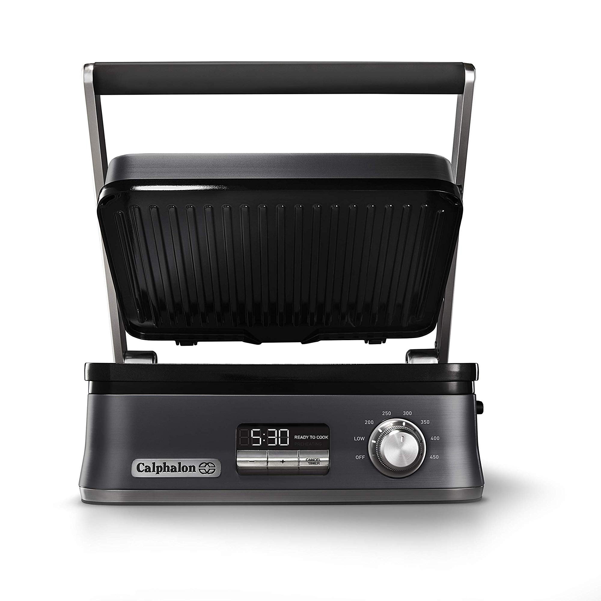 Best Buy: T-Fal OPTIGRILL+ Electric Grill Stainless steel/Black GC712D54
