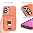thumbnail image 3 of CoverON For Samsung Galaxy A33 5G Phone Case, KickStand Ring Credit Card slot Rugged Cover Magnetic holder, Orange, 3 of 9