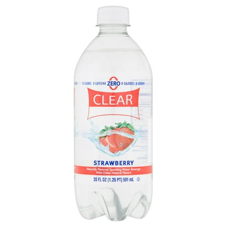 Clear American Strawberry Sparkling Water 20 fl oz - Walmart.com