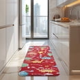 thumbnail image 4 of Red Cartoon Dinosaurs Arrows Pattern Kitchen Rug Mat,Kitchen Runner Rugs Non Skid Washable,Decorative Kitchen Floor Mats for Kitchen,Sink,Laundry,17"x47.2", 4 of 7