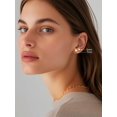 thumbnail image 3 of ChicSilver 14K Gold Plated Heart Stud Earrings for Women Nickel Free Love Heart Studs Sterling Silver Hypoallergenic Dainty Earrings Cartilage Piercing Fashion Jewelry Gifts, 3 of 10
