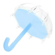 Dekaim Candy Box 24Pcs Innovadora Forma de Paraguas Contenedor de Caja de Dulces de plástico para Boda Fiesta de cumpleaños de bebé(Azul Claro)