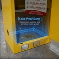 thumbnail image 5 of LiuliTrading 12 Gallon Industrial Chemical Safety Cabinet, Yellow 0.02in Steel Leak-Proof Sump Ventilated Locking Hazardous Material Storage for Garage Workshop, 5 of 11