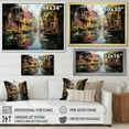 thumbnail image 4 of Designart "Delights at the Floating Market Thailand II" Cityscapes Floater Framed Canvas Art Print, 4 of 7