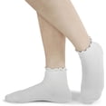 thumbnail image 2 of YooGuoGuo Ankle Ruffle Socks Women - Cute Crew Frilly Sock - Low Cut Cotton Socks, 2 of 6