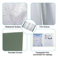 thumbnail image 4 of Uxcell 9x12" Binders with Plastic Sleeve, PP 60 Pockets Waterproof File Portfolio Folder Protector, Green, 4 of 5