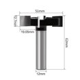 thumbnail image 3 of Amdohai Shank 4 Edges T Type Slotting Knifes Necking Tool Milling Cutter Large Diameter Slotting Knifes Woodworking Router Bits, 3 of 5
