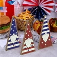thumbnail image 4 of Nkmbld 3 Pcs 4th of July Wooden Table Decorations Rustic Patriotic Wood Tabletop Sign Centerpiece Decorations for Office Desk Home Kitchen Tiered Tray Decor, 4 of 8