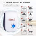 thumbnail image 2 of 8 Pack Ultrasonic Pest Repeller Plug in New 2026 Pest Repellent, Power Saving, Home Indoor and Outdoor Use, Pest Reject Rat Repellent, Mice Repellent, Mosquitos, Roachs, Spiders, Bed Bugs, Fleas, 2 of 7