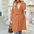 thumbnail image 4 of Women's Winter Fashion Trench Coat Windbreaker Double Breasted Overcoat Long Sleeve, 4 of 7