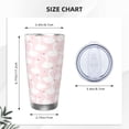 thumbnail image 4 of Picia Swan1 Pattern 20 oz Tumbler Stainless Steel Vacuum Insulated Coffee Ice Cup Double Wall Travel Flask Dual Lid Water Bottle, Eco-friendly Car Cup-Without Straw, 4 of 8