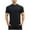 Black, variant on Dagugfen Workout Tops for Men Zipper Crew Neck Short Sleeve Slim Comfy Lightweight Gym Running Sports Tops