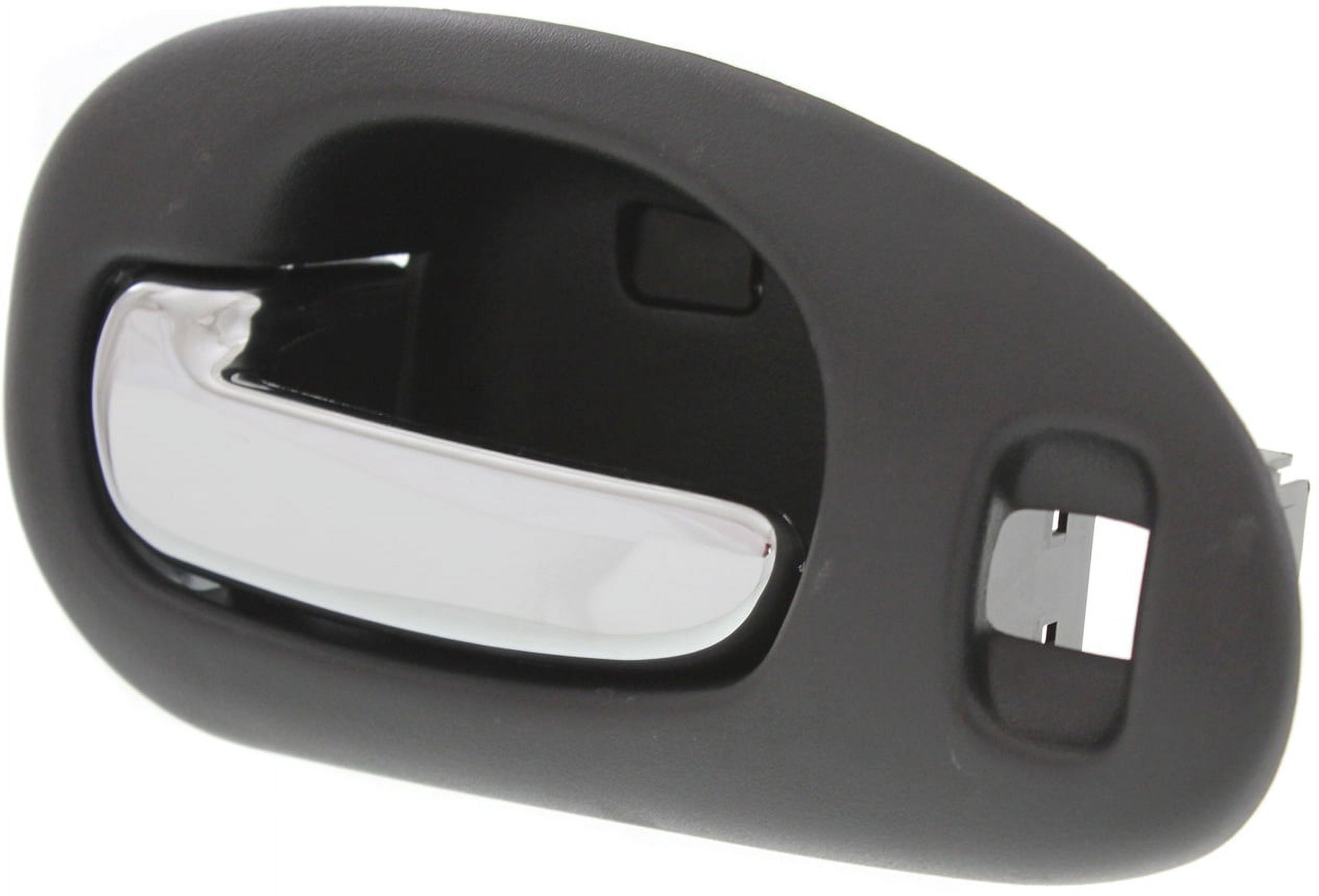 Interior Door Handle Compatible with 1998-2004 Chrysler Concorde 1999-2004 300M Front, Left Driver Black bezel with chrome lever