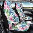 thumbnail image 4 of Uorisanigo Tropical Flower Car Seat Covers for Women Waterproof Front Seat Covers Auto Interior Accessories 2 Pcs Set Easy to Install Universal Fit Most Cars,SUV, Trucks, 4 of 7