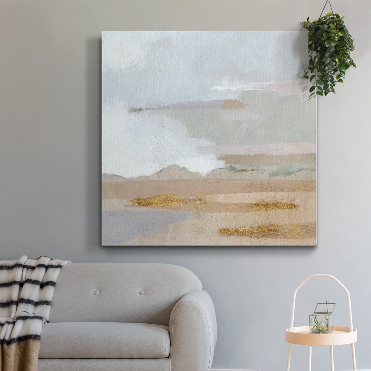 Wexford Home Abstract Coastland I-Premium Gallery Wrapped Canvas, 10" x 10" - Ready to Hang