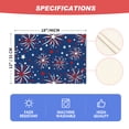 thumbnail image 6 of Sm:)e Firework 4th of July Placemats Set of 4,12 x 18 Inch, Durable and Easy Cleaning Perfect for Independence Day Celebration and Family Gathering,Blue, 6 of 7