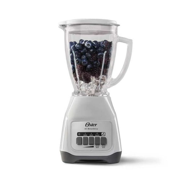 Licuadora Hisense Oster Kaliman 2 Velocidades BLSTKAG-WPB-013 Color blanco vaso de vidrio