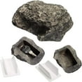 thumbnail image 1 of HLONK Cache-Clés Imperméable Extérieur Faux Roche Cache-Clés Boîte de Rangement Sécurisée Design Fausse Roche Cache-Clés Pierre Plastique Gris Simulé pour Jardin Extérieur Lot de 2, 1 of 1