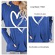 thumbnail image 1 of Forro polar de manga larga camiseta de manga larga cuello redondo polar con bolsillo transpirable fibra de poliéster mujer Top Wear azul XXL ANGGREK Otros, 1 of 3