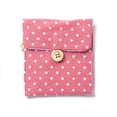 thumbnail image 2 of HongHeng Clearance Under $2.00 Fresh Cotton and Linen Sanitary Napkin Storage Bag Tampon Bag Large Capacity Cloth Cute Polka Tampon Bag Wholesale, 2 of 7