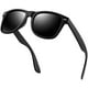 thumbnail image 2 of KANASTAL Polarized Black Sunglasses Men Women Retro Classic 80 Glasses for Men Driving Fishing 100% UV Protection Trendy Square Shades (Matte Black Frame/Black Lens) KANASTAL KANASTAL, 2 of 2