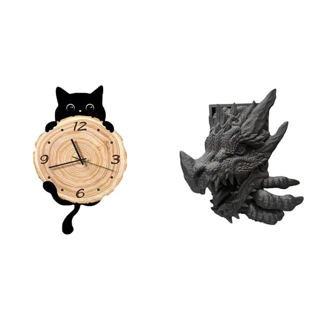 Reloj De Pared Con Sujetalibros De Dragón, Decoración Para El Hogar, Regalos Decorativos, Adorno Colgante, Soporte Para Libros, Estantería, Sala De Estar, Gabinete, Oficina, Dormitorio,
