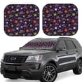 thumbnail image 1 of Fotbe Halloween Juego de 2 Piezas de Parasoles para Parabrisas | Bloqueador Solar para Auto | Accesorios Plegables para Protección Solar Interior-Large, 1 of 6