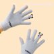 thumbnail image 4 of 2 pares de guantes de invierno cálidos para mujer con pantalla táctil, guantes térmicos de punto con forro polar de lana para clima frío, 4 of 6