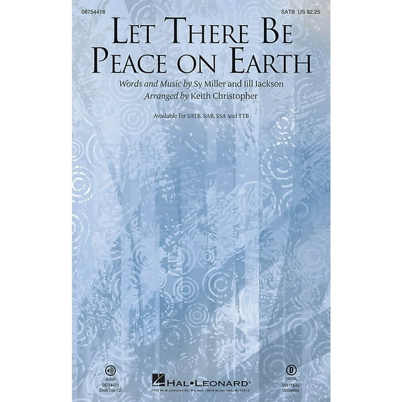 Hal Leonard Let There Be Peace On Earth CHOIRTRAX CD Arranged by Keith Christopher