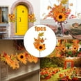 thumbnail image 2 of Decoración para Halloween 1/2 Uds. De vigas de flores de hoja de arce y girasol falso, decoración de otoño, arreglo floral, muebles para el hogar(Buy 2 save 10%), 2 of 9