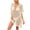 Beige dresses for women 2023, variant on Wycnly Dresses for Women 2024 Beach Hollowed Loose Swimsuits Bikini Cover Ups Dresses Short Sleeve V-Neck Solid Summer Mini Sun Dress White One Size Clearance Clothes
