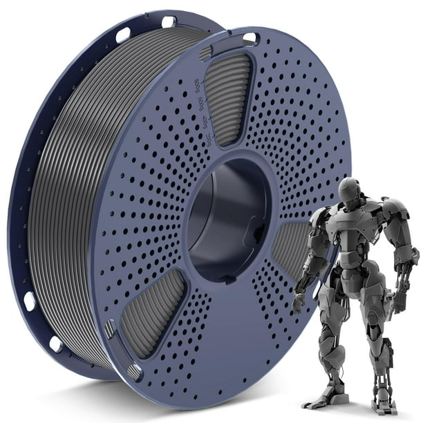 Filamento para impresora 3D SUNLU PLA de 1,75 mm, bobina de 1 kg, color gris