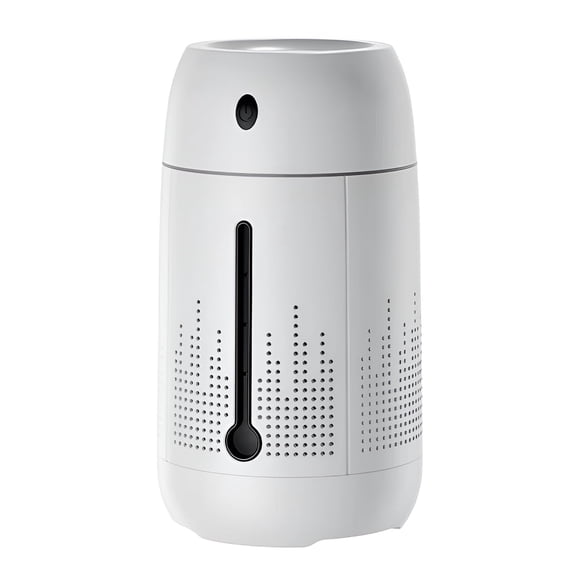 HIBIBUD Small Humidifier,Colorful Ambient Lights Air Humidifier,Warm Companion Cozy Nights Cool Mist Humidifiers,White,1.2L