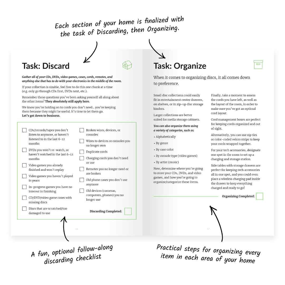 The Home Organization Journal by Habit Nest. Blank Diaries and Journals.