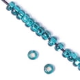 thumbnail image 1 of Perles de Rocaille en Verre Tchèque Doublées d'Argent 10/0 Turquoise 40 Grammes, 1 of 4